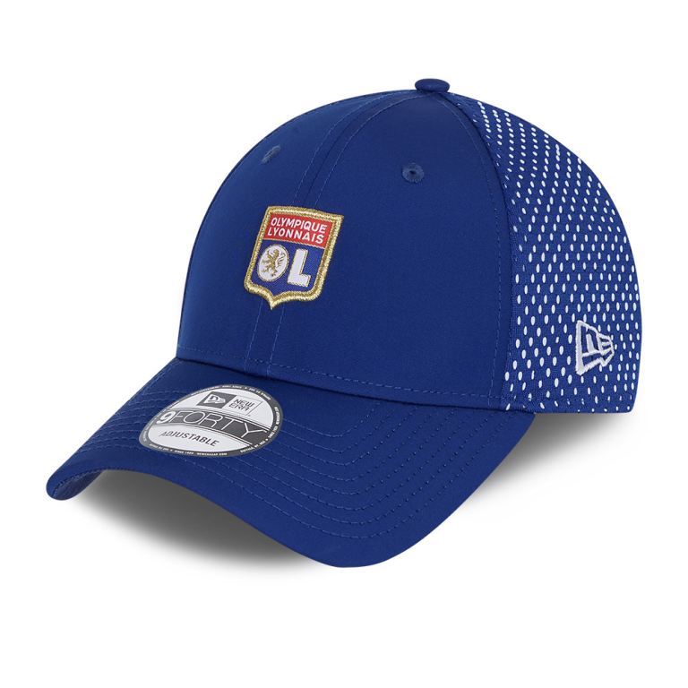 Gorras New Era 9forty Azules - Olympique Lyonn Rear Arch 46718NRTX